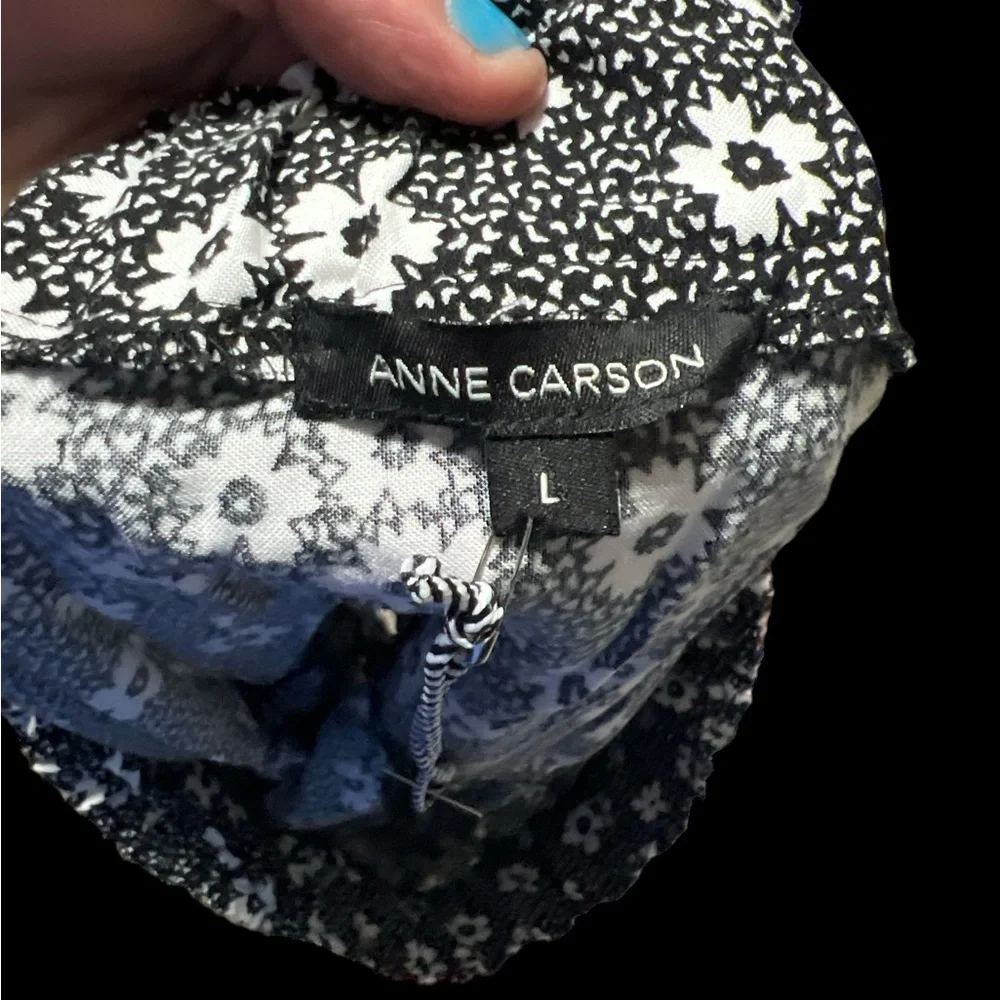 ANNE CARSON | NWT FLORAL RUFFLE MIDI SKIRT - Picture 3 of 3